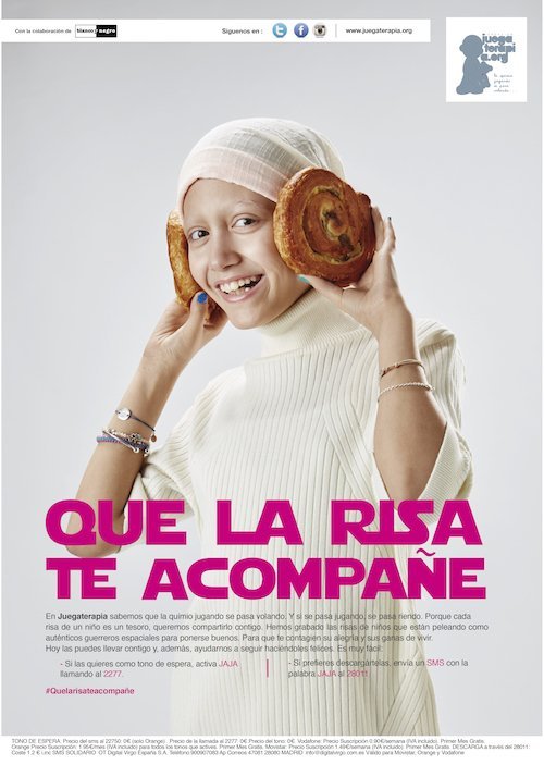 #QueLaRisaTeAcompañe, campaña cáncer infantil