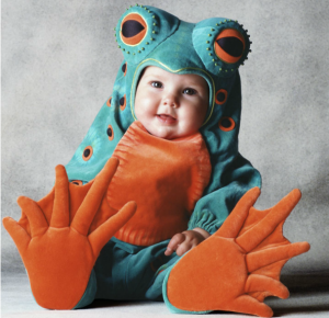 Disfraz para bebé de rana